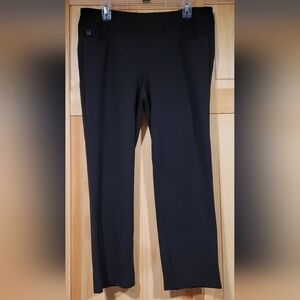 Belle by Kim Gravel Black Ponte Knit Pants Size 16P